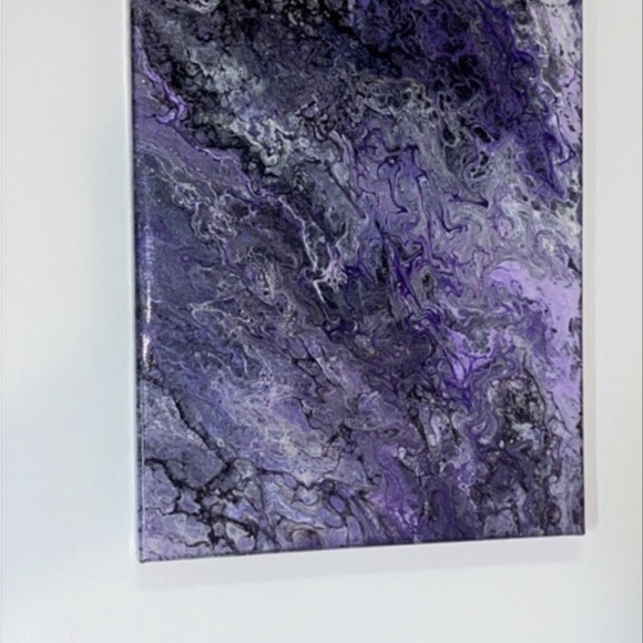 Homemade Marble Abstract on Canvas Large 100 Original - Picture 4 of 4